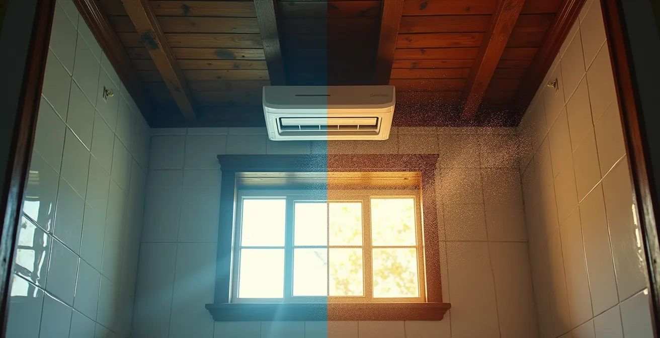 Installation d'un système de ventilation avec récupération d'énergie dans une maison centenaire rénovée